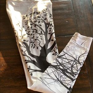 Noli brand yoga pants, silver tree of life